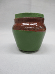 Green and Brown Bowl with Lid 